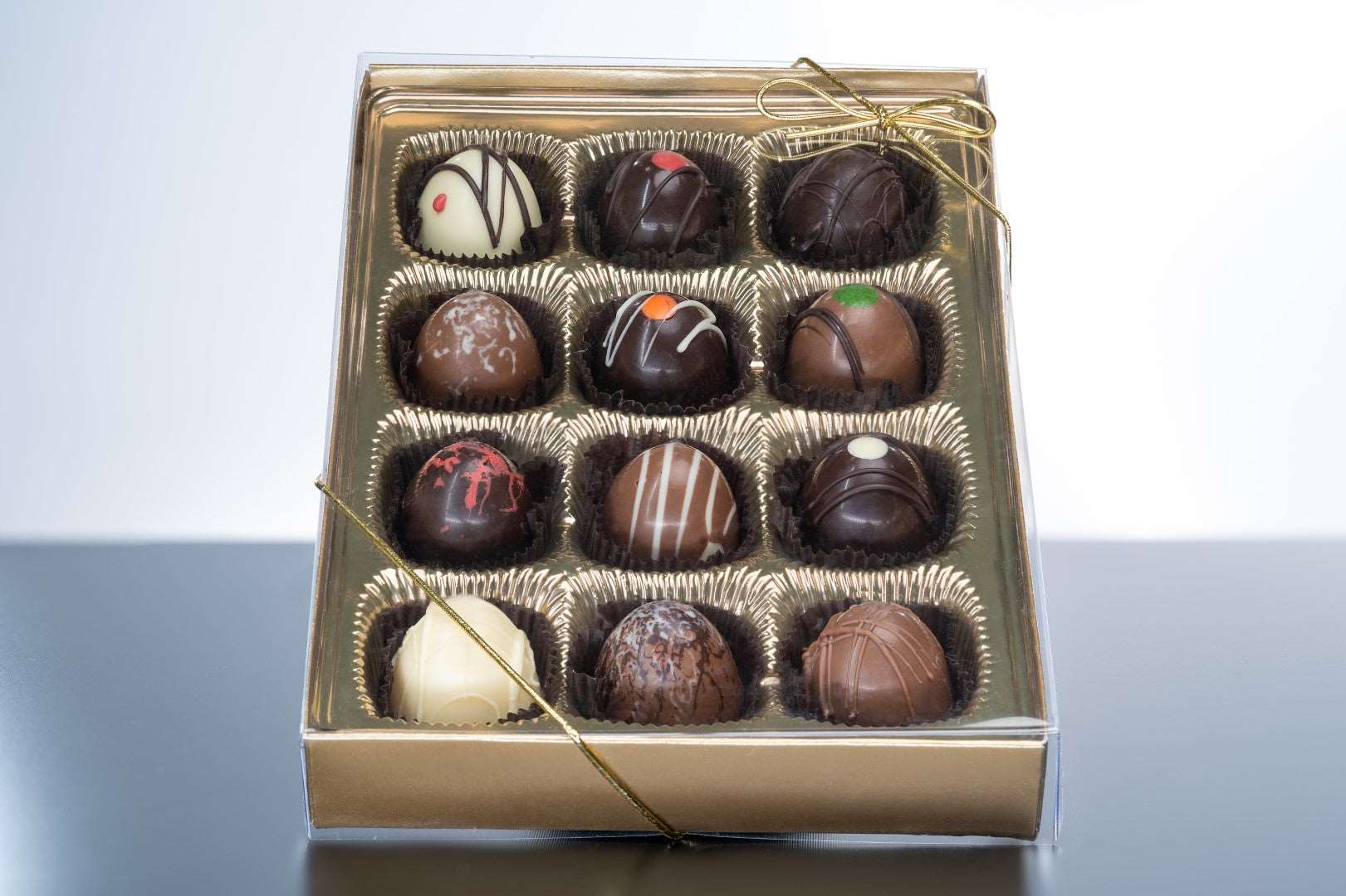 Mini Chocolate Truffles (12-pieces - Clear)