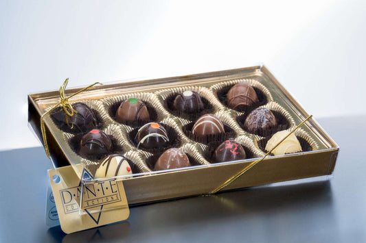 Mini Chocolate Truffles (12-pieces - Clear)