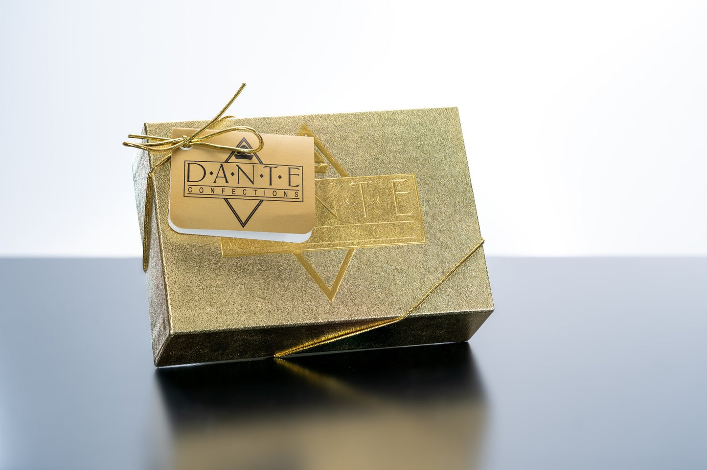 Large Chocolate Truffles Gift Box (6 Large Truffles) - Gold Cover
